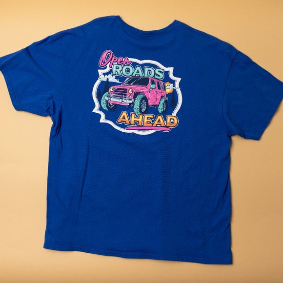 Jeep Open Roads Ahead XL T-Shirt - Picture 1 of 3